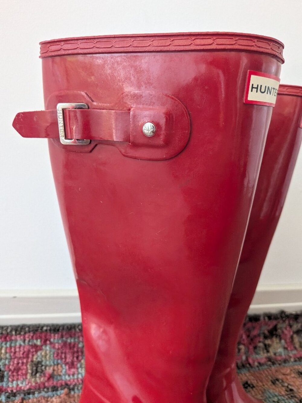 Red Hunter Rainboots Tall - Picture 4 of 5